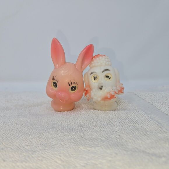 Hazelle Finger Hand Puppets Lot of 8 with 20 Fabric Shirts & 1 Plastic 1950s - Picture 7 of 16